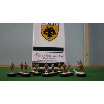 Subbuteo Andrew Table Soccer AEK 2016-2017 on Classic Hasbro Bases